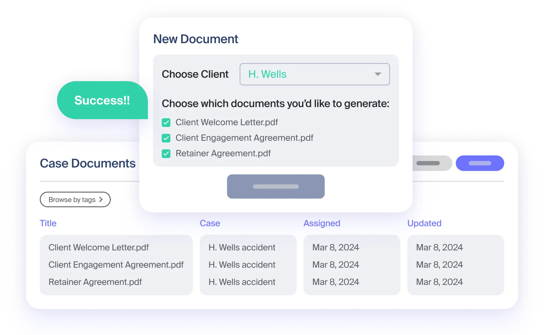 Automate document creation