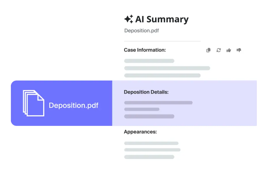 AI Summary Deposition